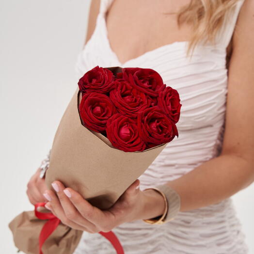 7 rosas Burdeos