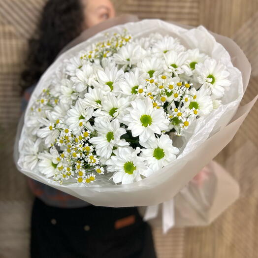 Хризантемы с ромашками
