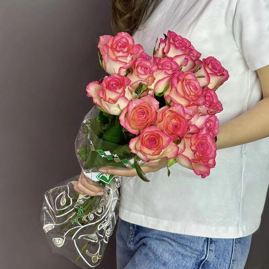 Пачка (15 штук) роз 50 см, Джумилия