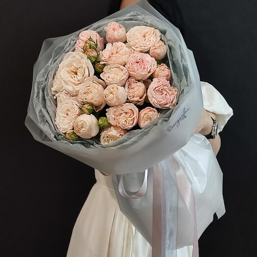 Кустовая пионовидная 🌸нежная 🌸 роза
