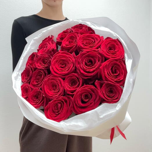 Букет из 21 красной розы