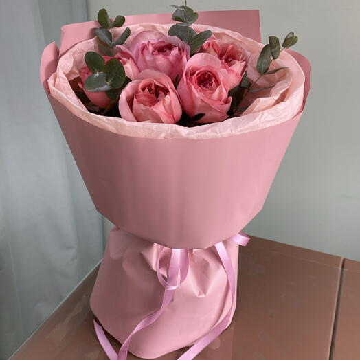 Букет из роз Пинк экспрешен💕🌸