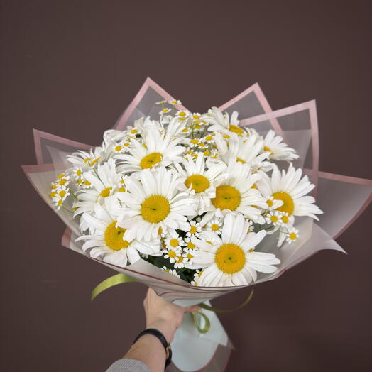 Букет с ромашками