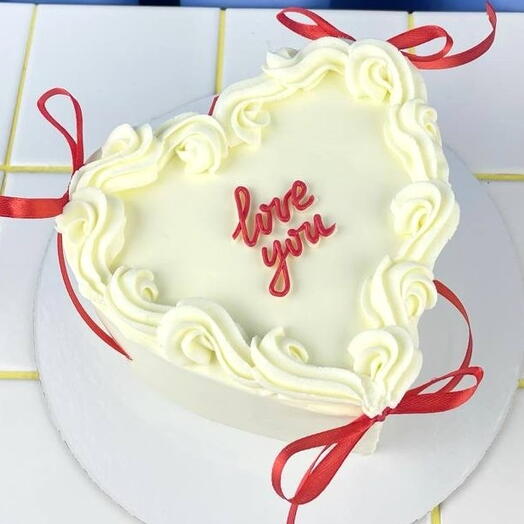 Торт ламбет сердце для девушки на день рождения, ‭«Love you»
