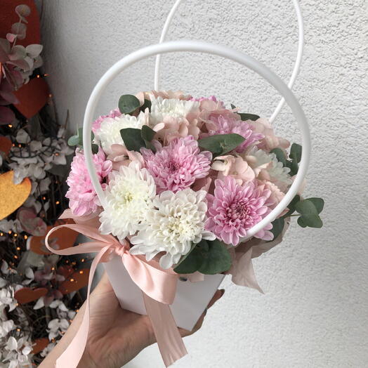 🌸Сумочка с гортензией и хризантемой Bloom Room