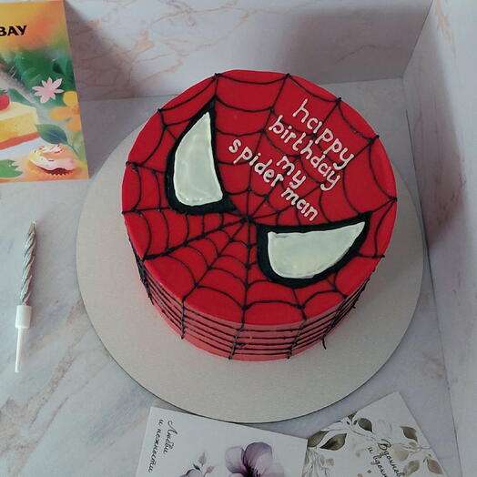 Бенто торт happy birthday my spider man