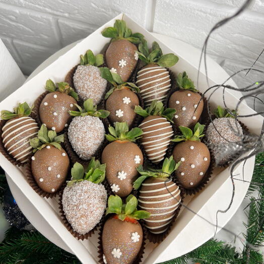Микс из клубники в шоколаде ‘ Мерцание 16