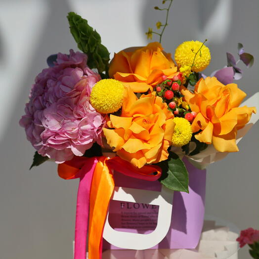 Purse with summer flowers 4