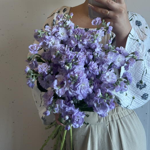 Букет ароматной маттиолы 💜 7