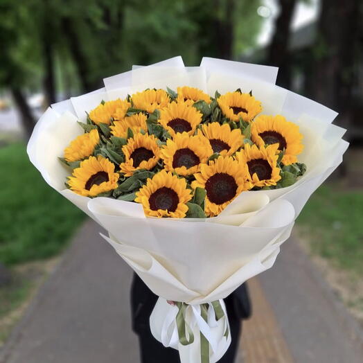 🌻 охапка подсолнуха