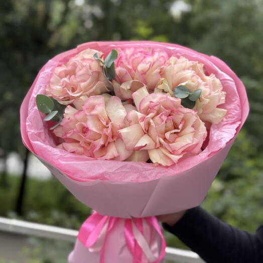 Романтичный букет из кружевных розочек 🎀