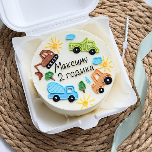 Бенто по месяцам, малышковый с машинками для мальчика