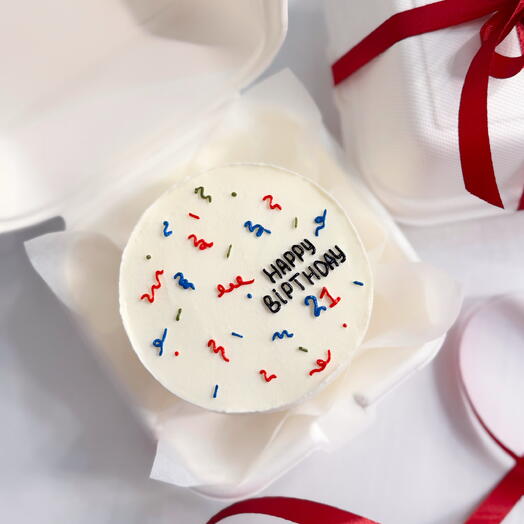 Бенто-торт happy birthday с цифрой