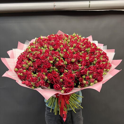 Пионовидные кустовые розы 🌹 101шт