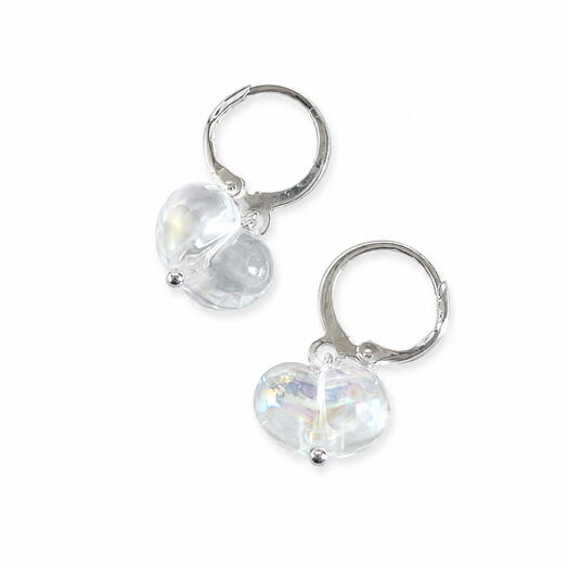 Серьги Hearts Mini White