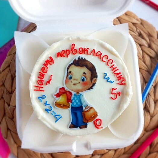 Бенто торт первокласснику, торт для первоклассника