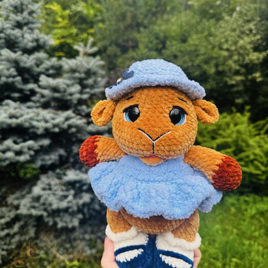 Овечка игрушка плюшевая