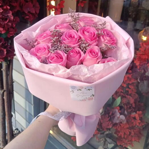 Бусинка 🩷Букет с розовой розой🩷Розовая роза 🌸Розы