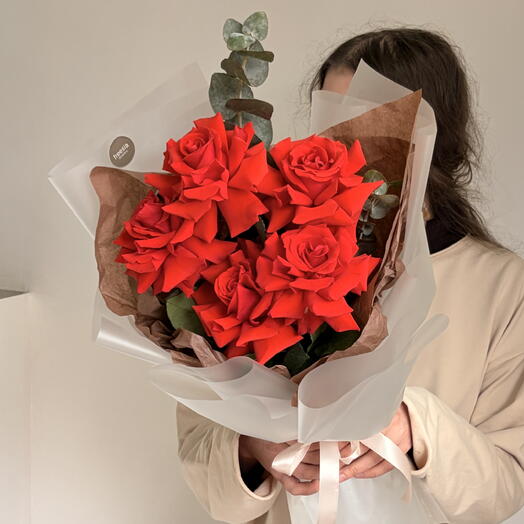 Алые вывернутые розы Нина ♥️