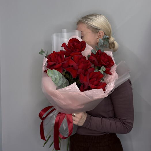 ♥️ 5 ФРАНЦУЗСКИХ КРАСНЫХ РОЗ