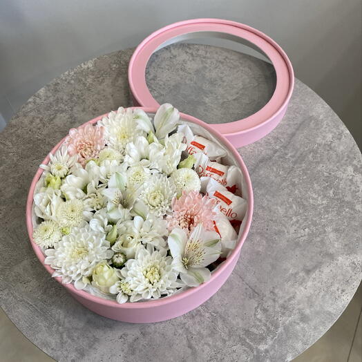 Коробочка цветы + конфеты 🎀